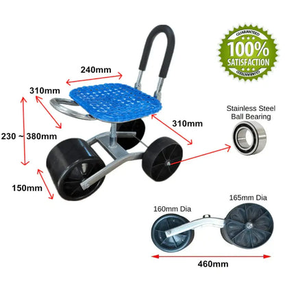 Verstelbare Tuinwerkstoel