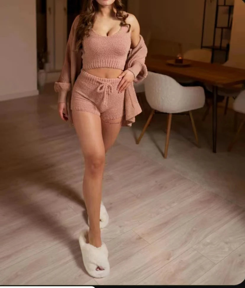 FluffyShorts 3 Delige set - 45% Wintersale!
