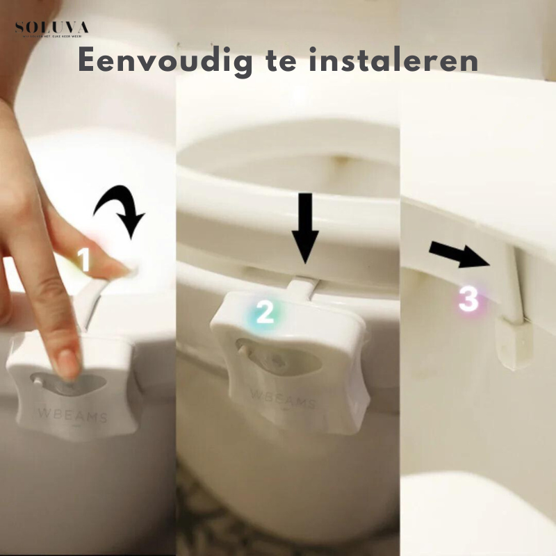 Glowtoilet - Lichtsensor - 1+1 Gratis!