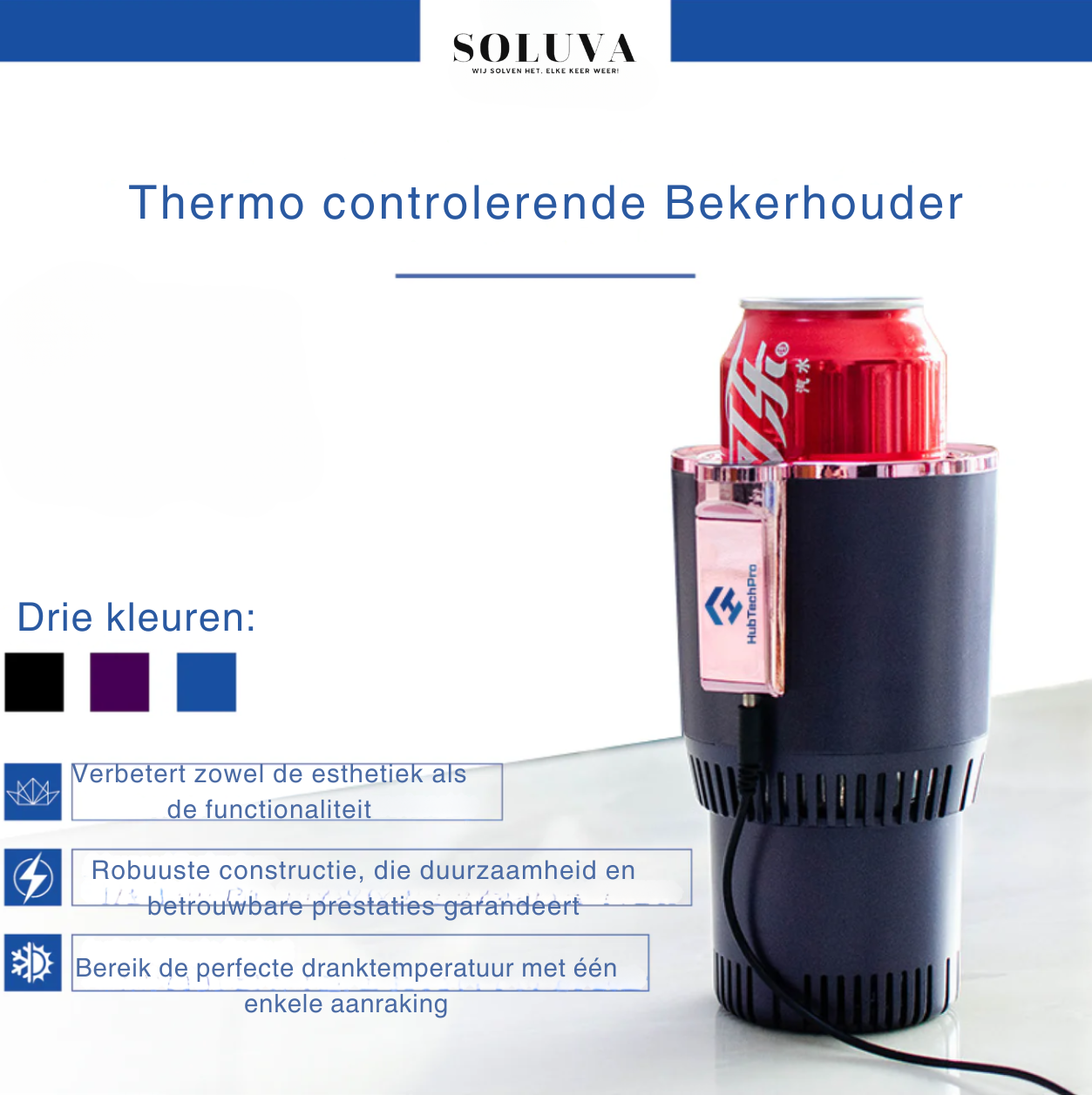 Thermo controlerende Bekerhouder