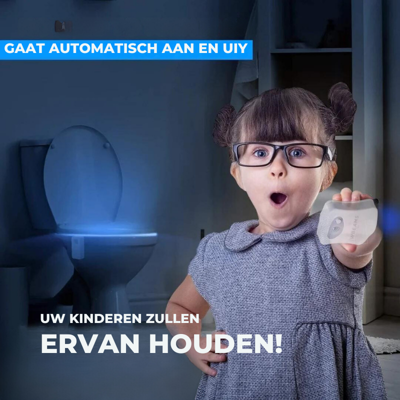 Glowtoilet - Lichtsensor - 1+1 Gratis!