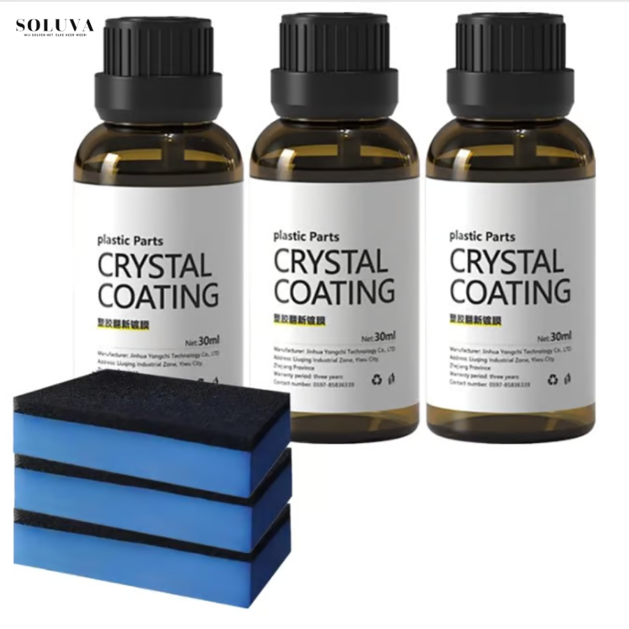 Crystal coating - Plastic en Leer Reiniger - 1+1 Gratis!