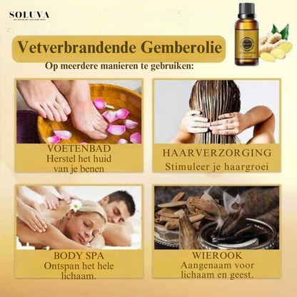 Vetverbrandende Gemberolie  - 1+1 Gratis!