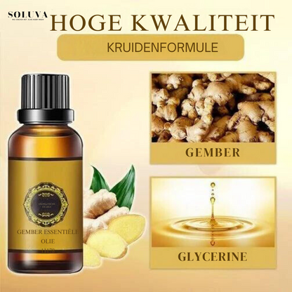 Vetverbrandende Gemberolie  - 1+1 Gratis!