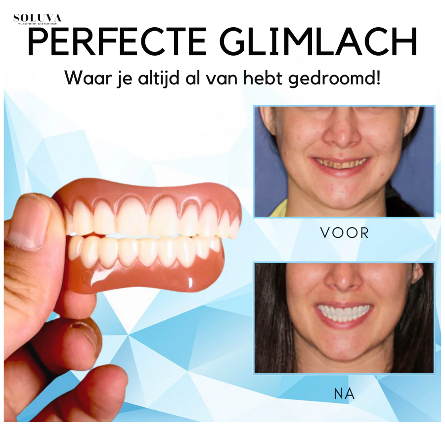 Siliconen Reline Gebitset - 1+1 Gratis!