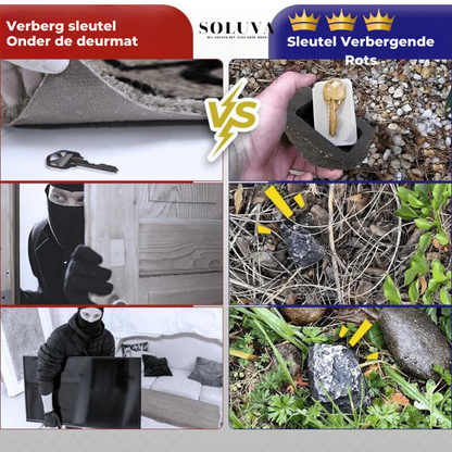 SafeStone - Verborgen Sleutelverstopper - 1+1 Gratis!