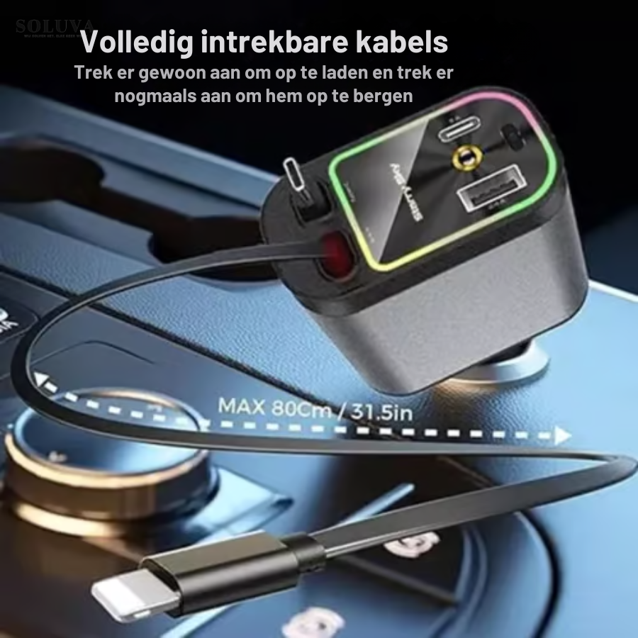 CosmicCharge - Universele Autolader met Sterrenlicht