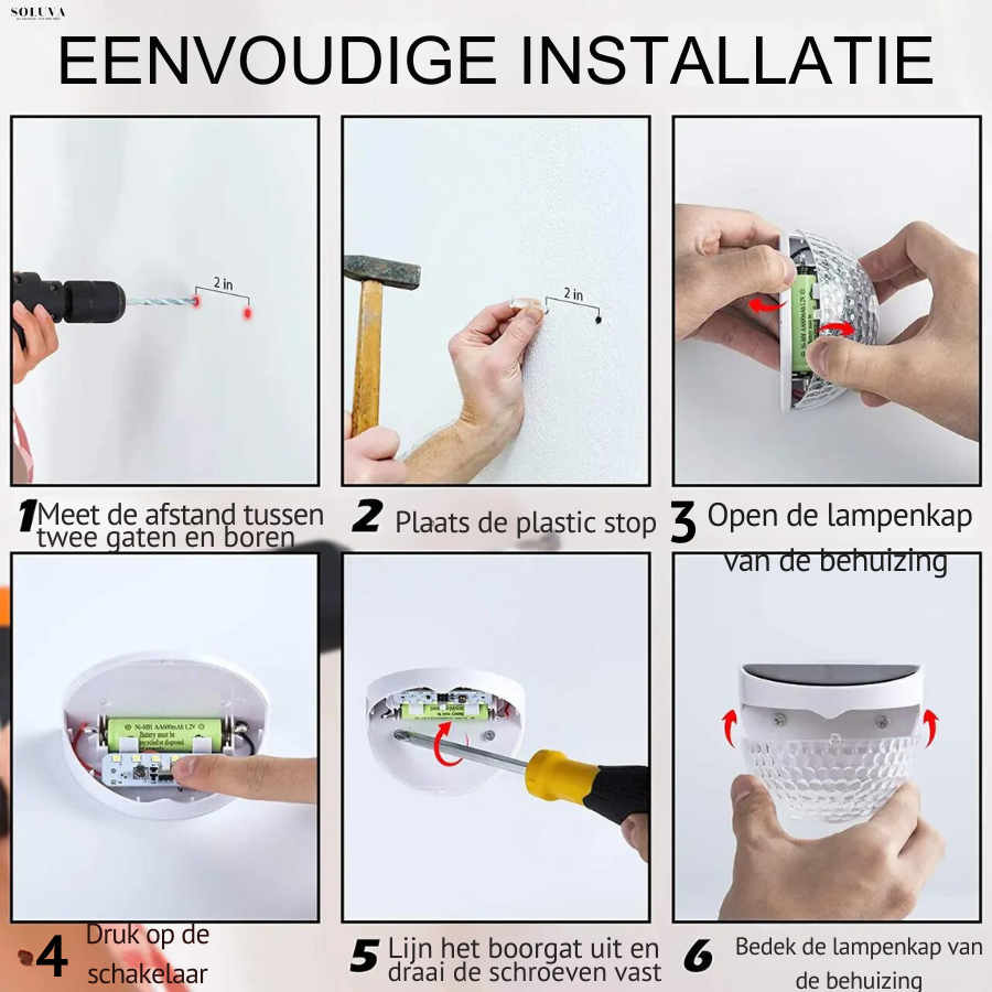 EcoGlow - Energiebesparende WandLamp