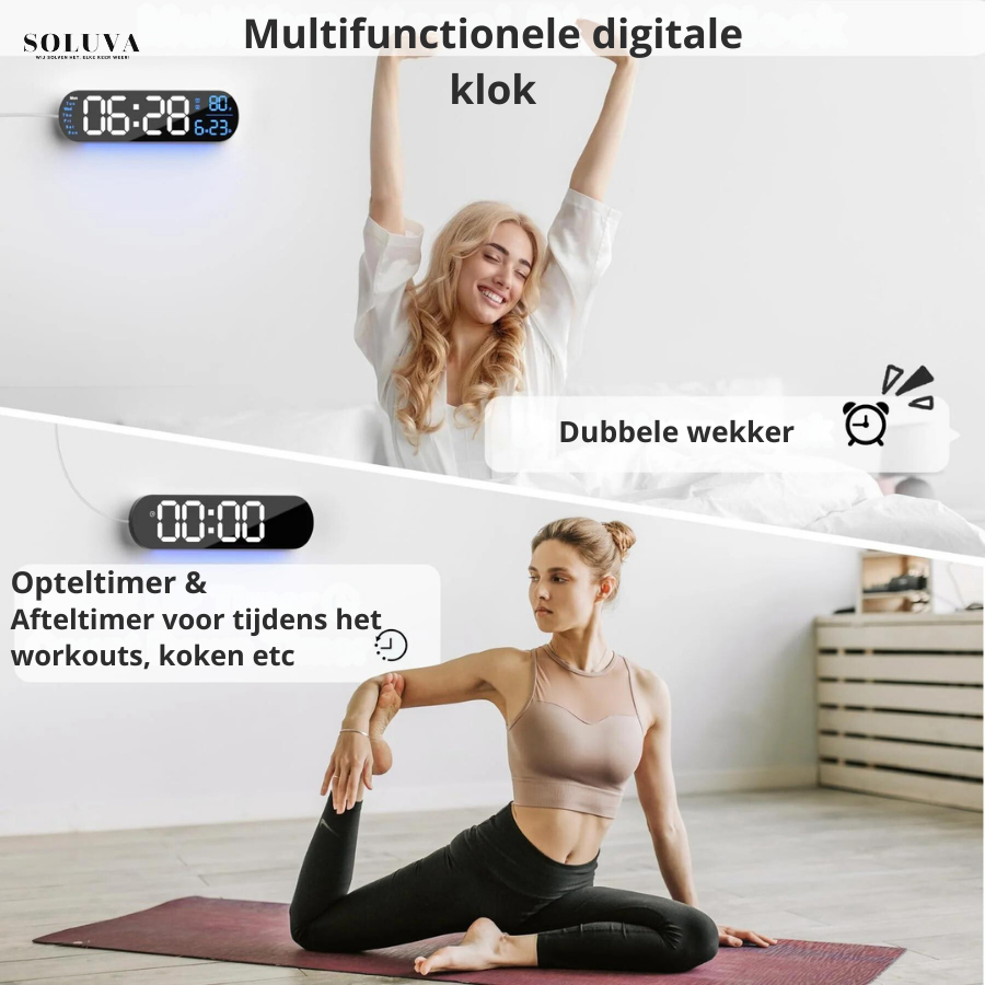 SmartView - Multifunctionele LED Klok