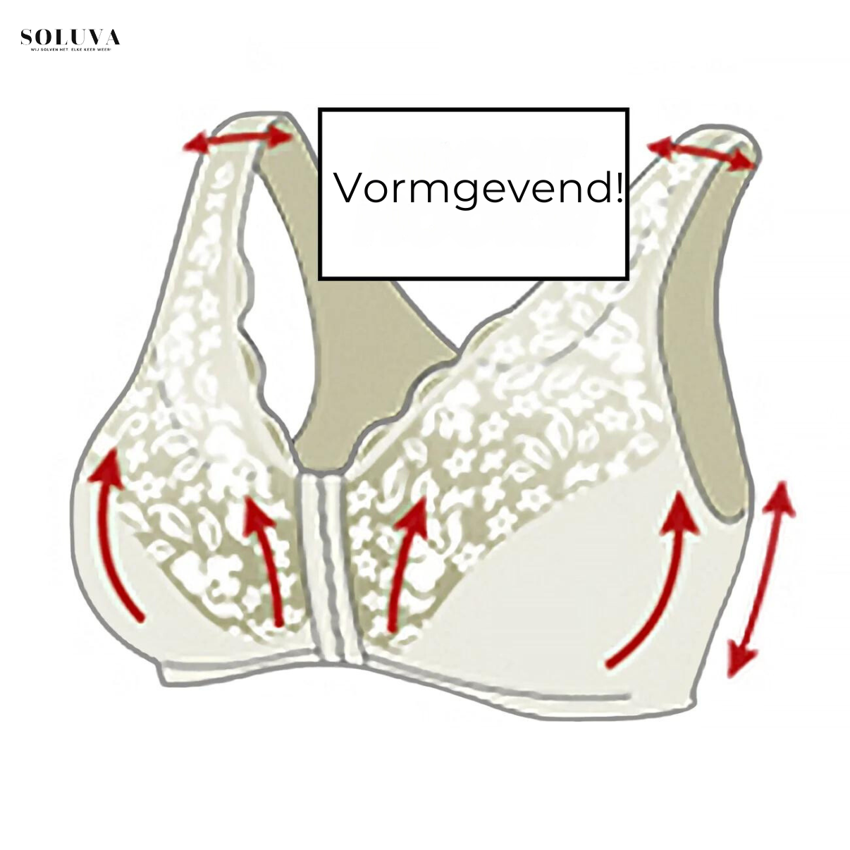 Ondersteunende Voorsluit BH - 1+1 Gratis!
